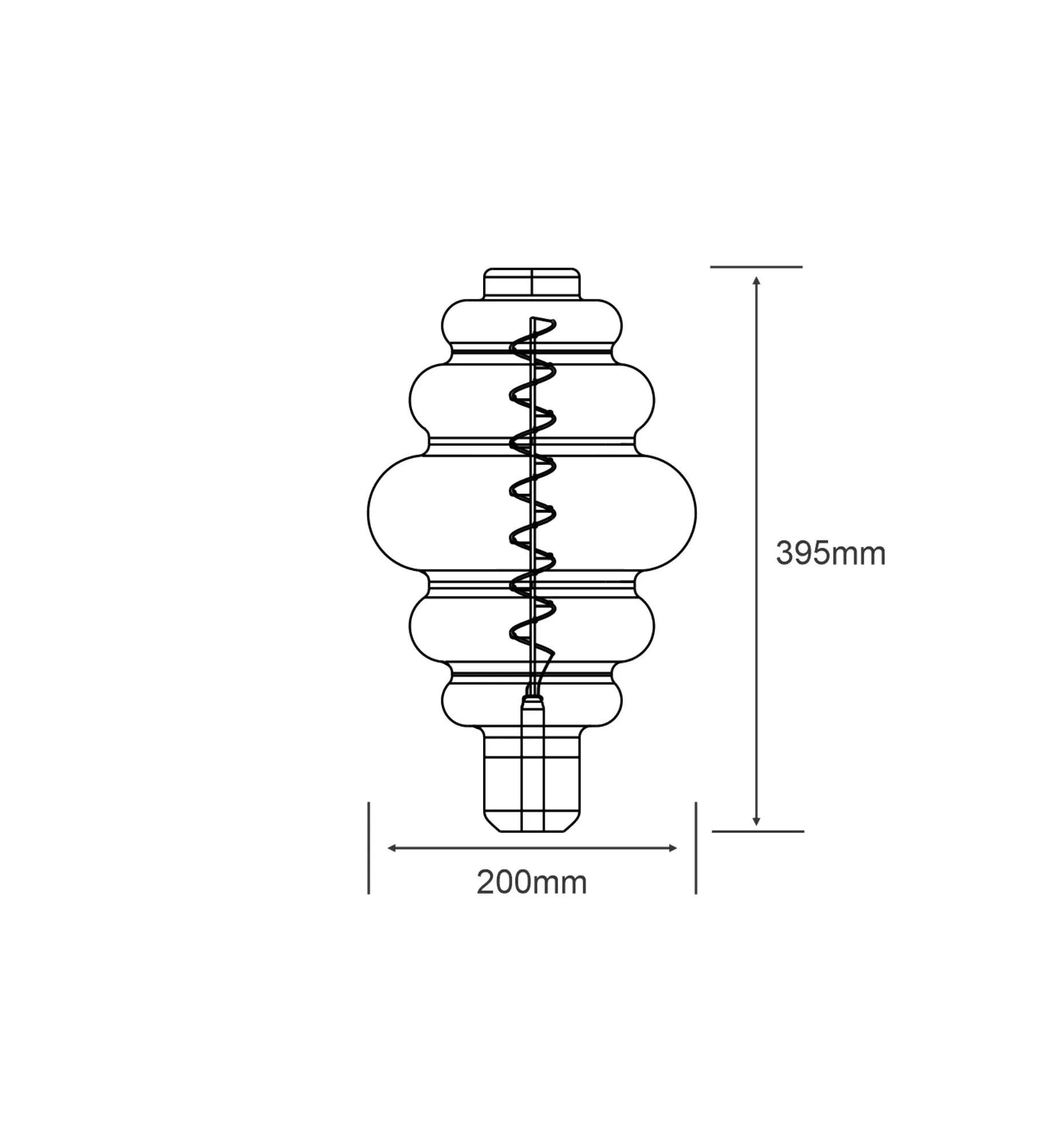 Classic Style LED Type B E27 Dimmable 4W 2100K 120lm 4300051  Luxram Classic Style